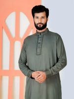 Dark Olive Cotton Panjabi