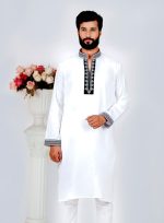 Classic White Cotton Panjabi - Image 2